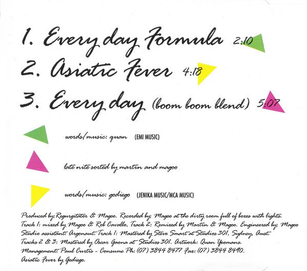 Regurgitator - Everyday Formula (CD, Single) - Image 3