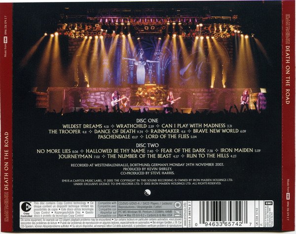 Iron Maiden - Death On The Road (2xCD, Album, Copy Prot.) - Image 2
