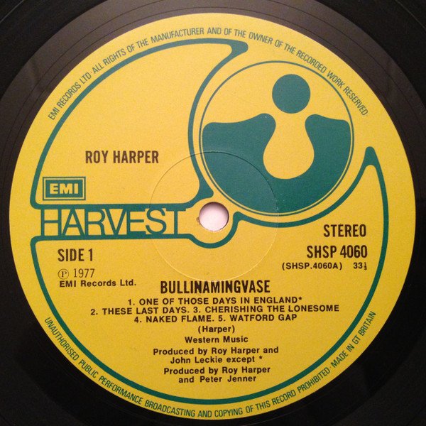 Roy Harper - Bullinamingvase (LP, Album) - Image 3