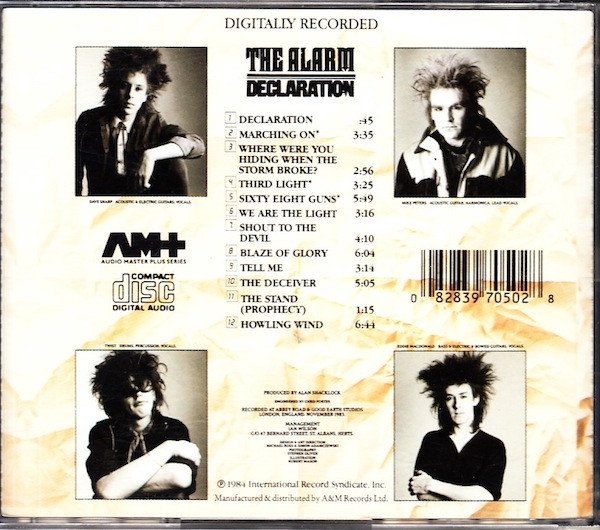 The Alarm - Declaration (CD, Album) - Image 2