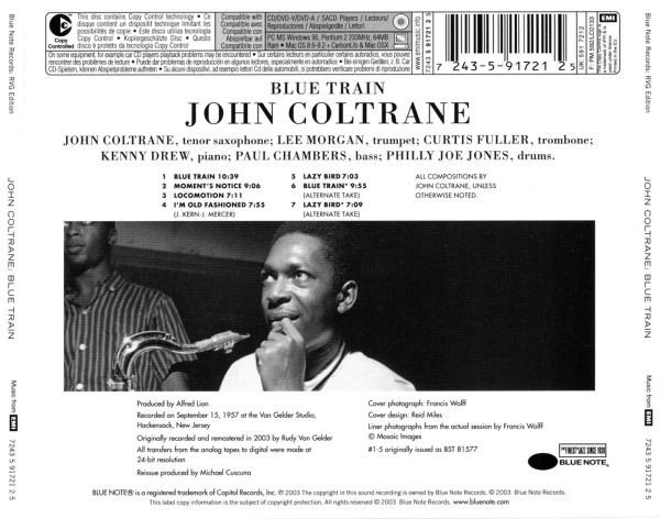 John Coltrane - Blue Train (CD, Album, Copy Prot., RE, RM) - Image 2