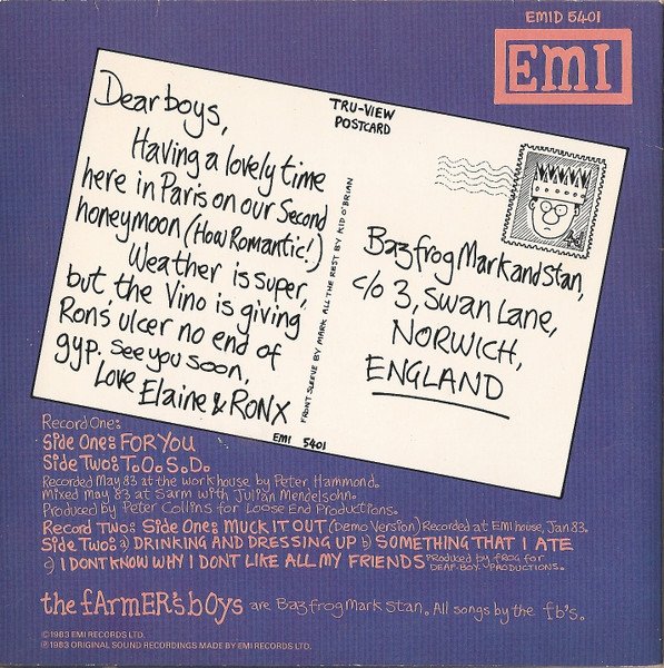 The Farmer's Boys - For You (2x7", Single) - Image 2