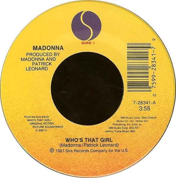 Madonna - Who's That Girl (7", Single, Spe) - Image 3