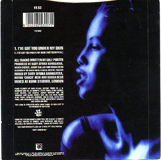 Neneh Cherry - I've Got You Under My Skin (7", Single, Pap) - Image 2