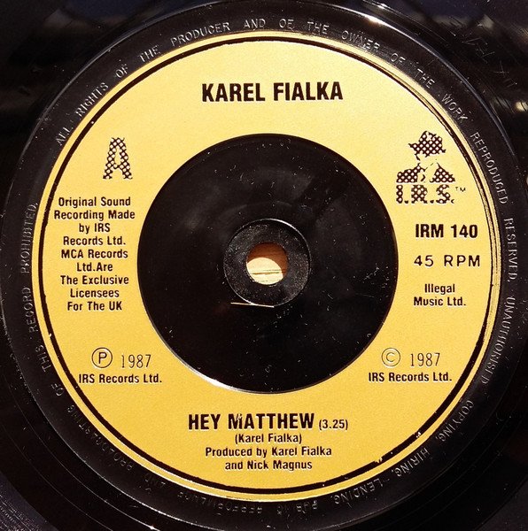 Karel Fialka - Hey Matthew (7", Single, Gol) - Image 3