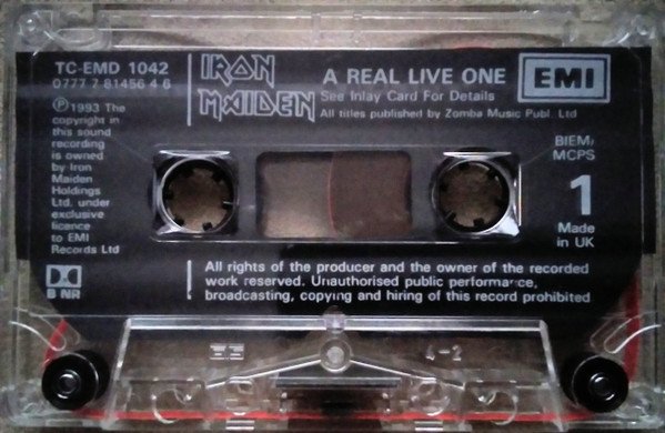 Iron Maiden - A Real LIVE One (Cass, Album, Cle) - Image 3