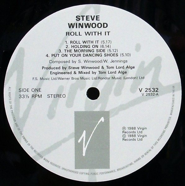 Steve Winwood - Roll With It (LP, Album) - Image 3