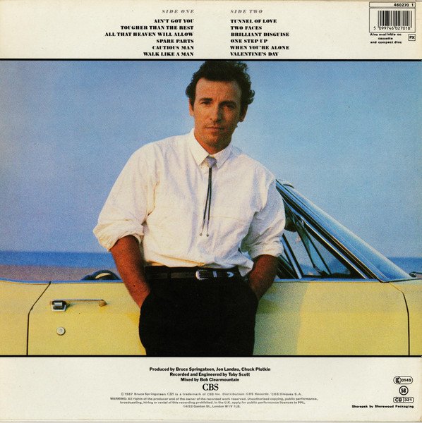 Bruce Springsteen - Tunnel Of Love (LP, Album) - Image 2