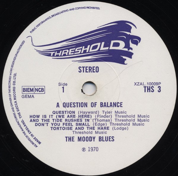 The Moody Blues - A Question Of Balance (LP, Album, Env) - Image 3