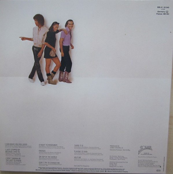 Shalamar - Friends (LP, Album, Gat) - Image 2