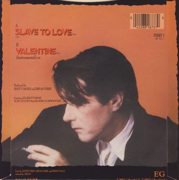 Bryan Ferry - Slave To Love (7", Single) - Image 2