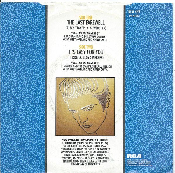 Elvis Presley - The Last Farewell (7", Single) - Image 2