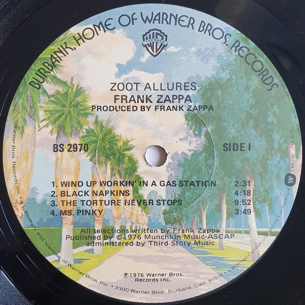 Zappa* - Zoot Allures (LP, Album, Los) - Image 3