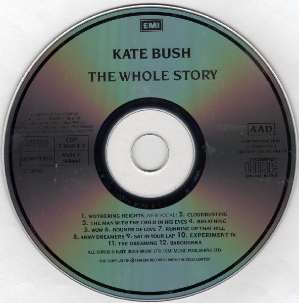 Kate Bush - The Whole Story (CD, Comp) - Image 3