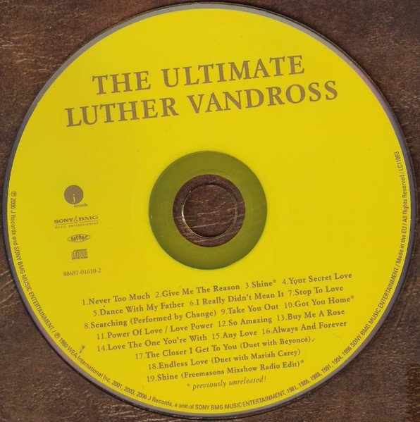 Luther Vandross - The Ultimate Luther Vandross (CD, Comp) - Image 3
