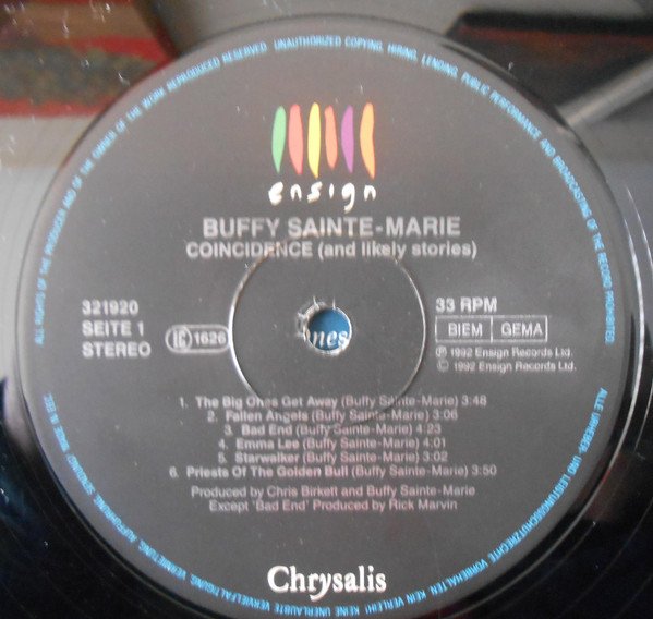 Buffy Sainte-Marie - Coincidence & Likely Stories (LP, Album) - Image 3