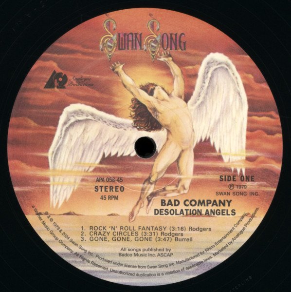 Bad Company (3) - Desolation Angels (2x12", Album, Ltd, Num, RE, RM, 180) - Image 3