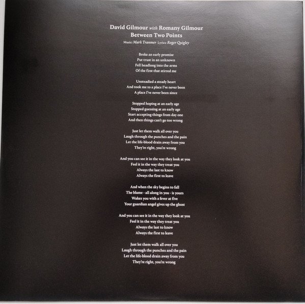 David Gilmour With Romany Gilmour - Between Two Points (12", EP, RSD, Cle) - Image 3