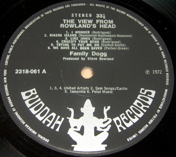 The Family Dogg* - The View From Rowland's Head (LP, Album, Gat) - Image 3