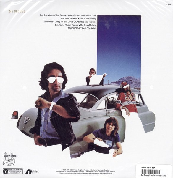 Bad Company (3) - Desolation Angels (2x12", Album, Ltd, Num, RE, RM, 180) - Image 2