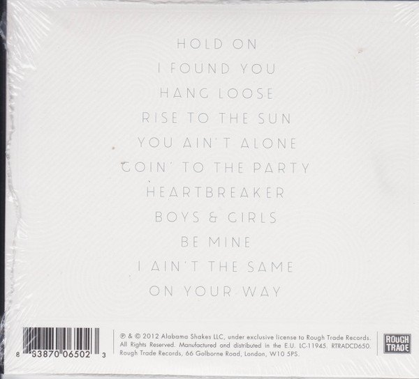 Alabama Shakes - Boys & Girls (CD, Album) - Image 3