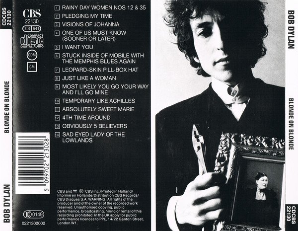Bob Dylan - Blonde On Blonde (CD, Album, RE) - Image 2