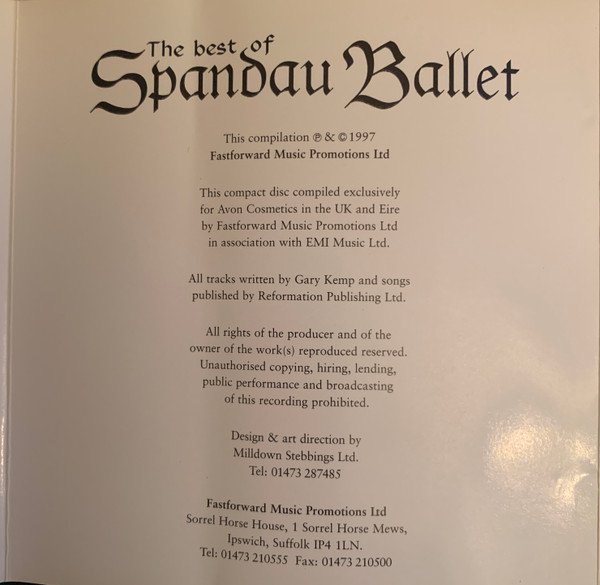 Spandau Ballet - The Best Of Spandau Ballet (CD, Comp) - Image 3