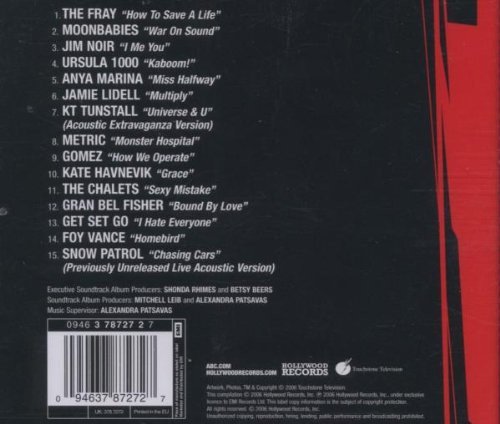 Various - Grey's Anatomy - Original Soundtrack (CD, Comp) - Image 2