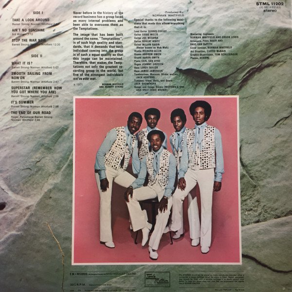The Temptations - Solid Rock (LP, Album) - Image 2