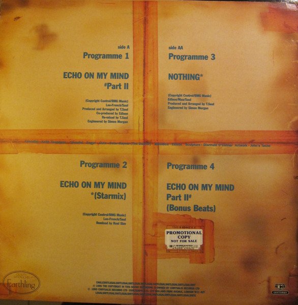 Earthling - Echo On My Mind Part II (12") - Image 2