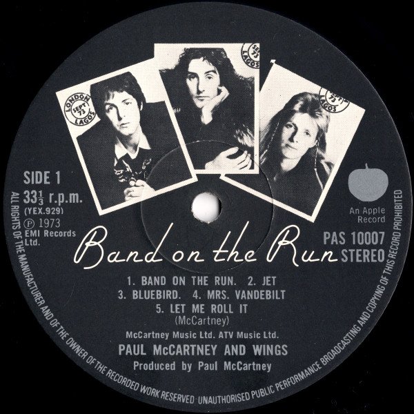 Paul McCartney And Wings* - Band On The Run (LP, Album) - Image 3