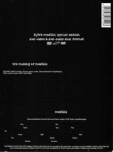 Björk - Medúlla (DVD-V, Album, S/Edition, Multichannel, NTSC, PAL, ) - Image 2