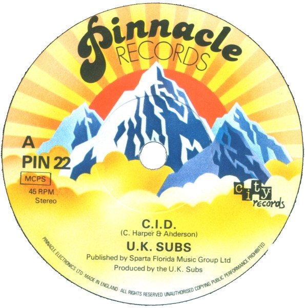 UK Subs - C.I.D. (7", RE, Spa) - Image 3