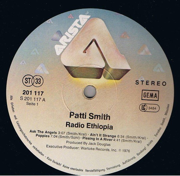 Patti Smith Group - Radio Ethiopia (LP, Album, RE) - Image 3
