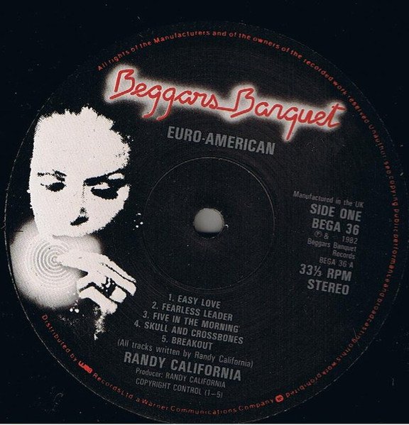 Randy California - Euro-American (LP, Album) - Image 2