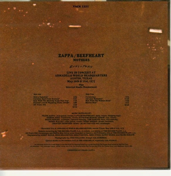 Zappa* / Beefheart* / Mothers* - Bongo Fury (CD, Album, Ltd, RE, RM, Min) - Image 3