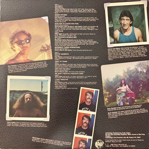 Grandmothers* - An Anthology Of Previously Unreleased Recordings By Ex-Members Of The Mothers Of Invention (LP) - Image 2