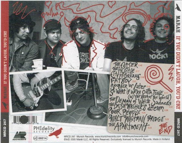 Marah - If You Didn't Laugh, You'd Cry (CD, Album) - Image 2