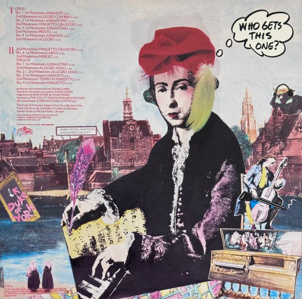 Francesco Zappa - The Barking Pumpkin Digital Gratification Consort, Frank Zappa - Francesco Zappa (LP, Album, Jac) - Image 2