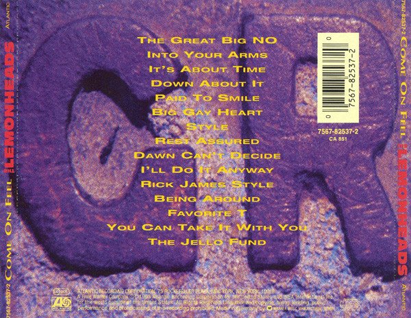 The Lemonheads - Come On Feel The Lemonheads (CD, Album) - Image 2