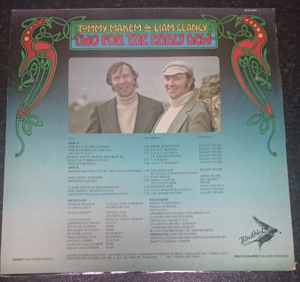 Tommy Makem & Liam Clancy* - Two For The Early Dew (LP, Album) - Image 2