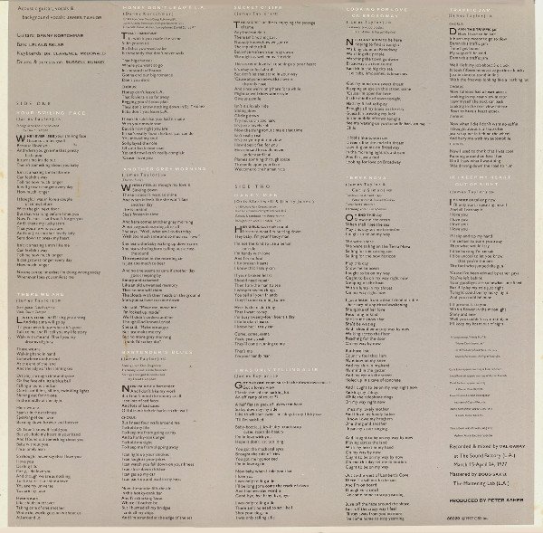 James Taylor (2) - JT (LP, Album, Gat) - Image 2