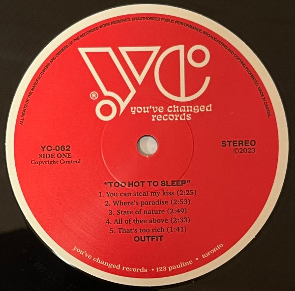 Daniel Romano's Outfit - Too Hot To Sleep (LP, Album) - Image 3