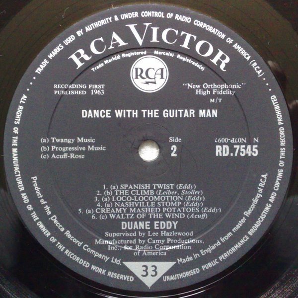 Duane Eddy - Dance With The Guitar Man (LP, Album, Mono) - Image 3