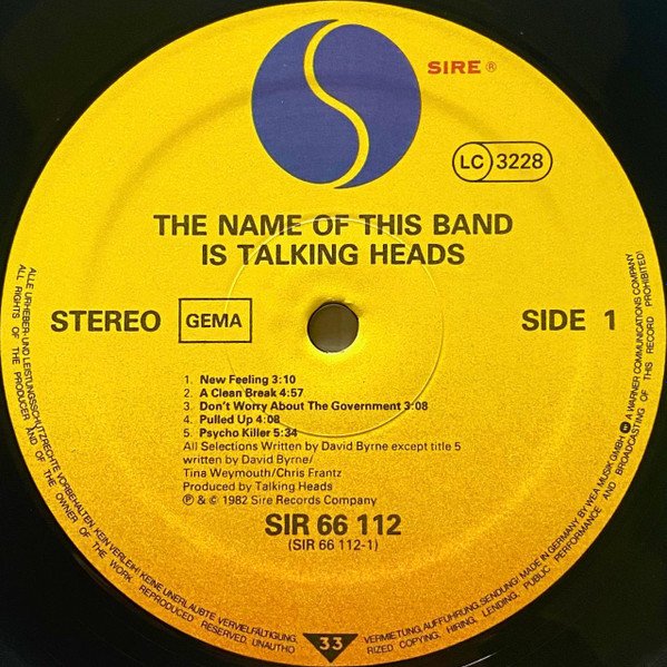 Talking Heads - The Name Of This Band Is Talking Heads (2xLP, Album) - Image 3