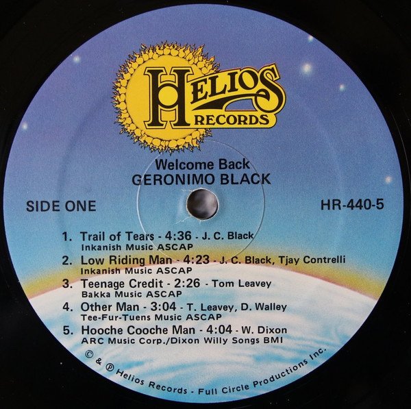 Geronimo Black - Welcome Back Geronimo Black (LP, Album) - Image 3