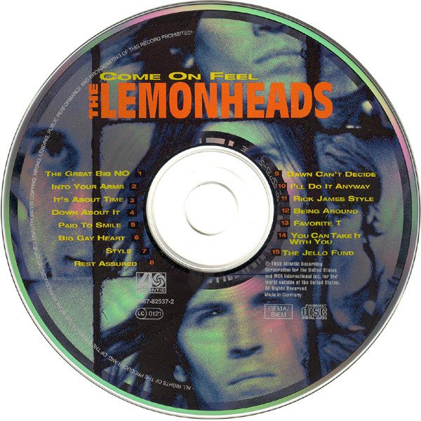 The Lemonheads - Come On Feel The Lemonheads (CD, Album) - Image 3