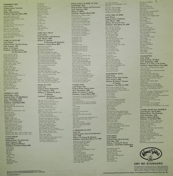 Sha Na Na - Rock 'N' Roll Is Here To Stay (LP, Album) - Image 2