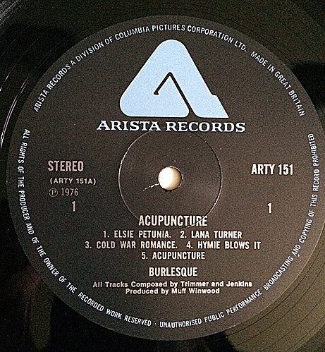 Burlesque (2) - Acupuncture (LP, Album) - Image 3