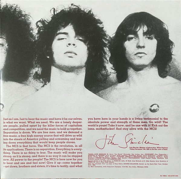 MC5 - Kick Out The Jams (LP, Album, RE, 180) - Image 3